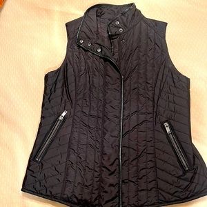 Banana Republic Women's Quilted Puffer Vest Jacket Black Size M